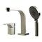 Alfi Brand Brushed Nickel Deck Mount Tub Filler and Round Hand Held Shower Head AB2703-BN - alternate 1